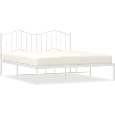 vidaXL Metallbettgestell mit Kopfteil - 160x200 cm - Bettgestell vidaXL Metallbettgestell mit Kopfteil - 160x200 cm - Bettgestell
