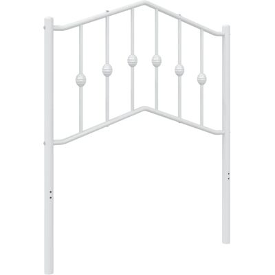 vidaXL Kopfteil Metall Farbe: Weiß Größe: 75 cm - Kopfteil vidaXL Kopfteil Metall Farbe: Weiß Größe: 75 cm - Kopfteil