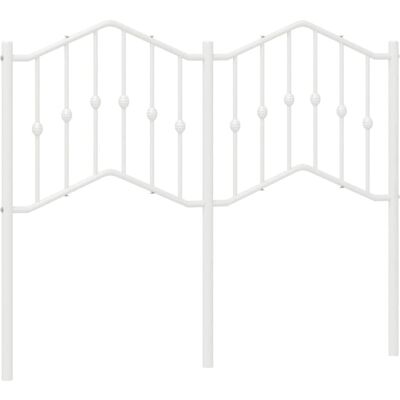 vidaXL Wit metalen hoofdbord 120 cm - Hoofdbord vidaXL Wit metalen hoofdbord 120 cm - Hoofdbord