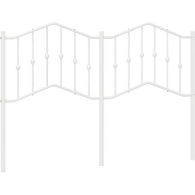 vidaXL Metal Headboard White 135 cm - Headboard vidaXL Metal Headboard White 135 cm - Headboard
