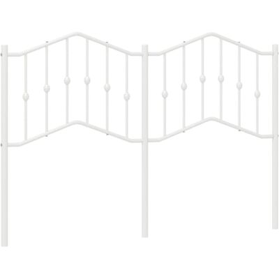 vidaXL Metalen Headboard 140cm Wit - Headboard vidaXL Metalen Headboard 140cm Wit - Headboard