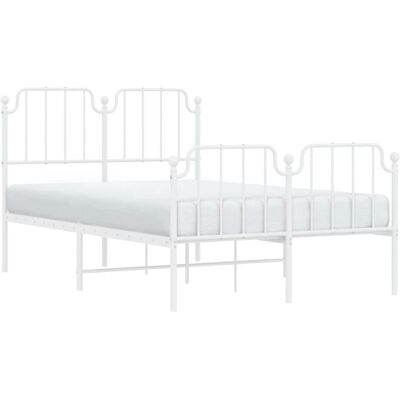 vidaXL Metalen Bedframe Wit 120x200 cm - Bedtype vidaXL Metalen Bedframe Wit 120x200 cm - Bedtype
