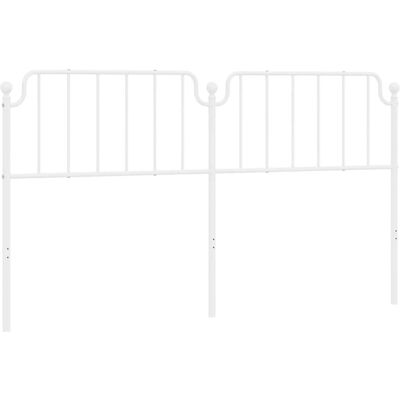 vidaXL Weiß 180 cm Metall Kopfteil - Kopfteil vidaXL Weiß 180 cm Metall Kopfteil - Kopfteil