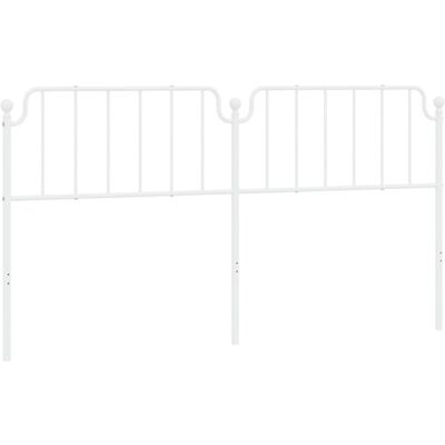vidaXL Metall Kopfteil Weiß 193 cm - Kopfteil vidaXL Metall Kopfteil Weiß 193 cm - Kopfteil