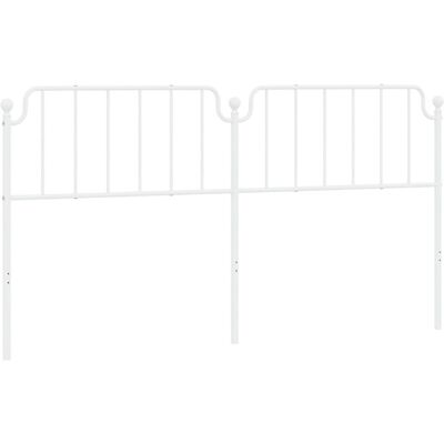 vidaXL Weiß 200 cm Metall Kopfteil - Kopfteil vidaXL Weiß 200 cm Metall Kopfteil - Kopfteil