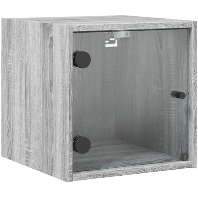 vidaXL 836472 Nightstand - Nightstand, Grey Sonoma, Wall-mounted - Nightstand vidaXL 836472 Nightstand - Nightstand, Grey Sonoma, Wall-mounted - Nightstand