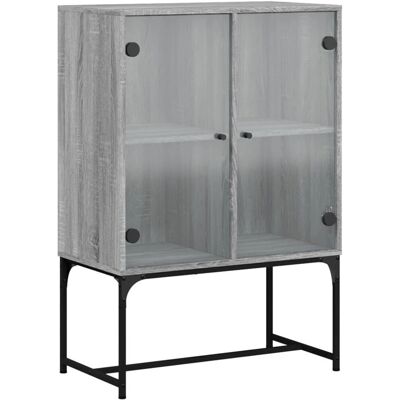 vidaXL 836551 Graues Sonoma Wohnzimmer-Sideboard - Living room sideboard vidaXL 836551 Graues Sonoma Wohnzimmer-Sideboard - Living room sideboard
