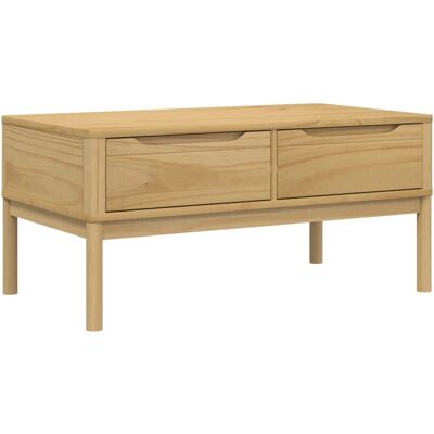vidaXL Coffee Table FLORO Wax Brown - Coffee Table vidaXL Coffee Table FLORO Wax Brown - Coffee Table