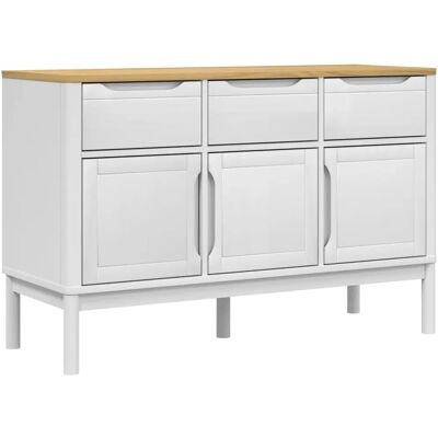 vidaXL 374024 Weißes Kiefer Sideboard - Wohnzimmer Aufbewahrung vidaXL 374024 Weißes Kiefer Sideboard - Wohnzimmer Aufbewahrung