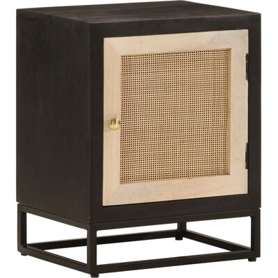 vidaXL Yöpöytä massiivisesta mangopuusta ja raudasta - 40x30x50 cm vidaXL Yöpöytä massiivisesta mangopuusta ja raudasta - 40x30x50 cm