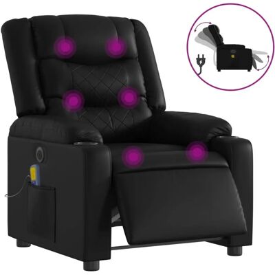Chaise d'accent VidaXL - Noir - Fauteuil électrique inclinable - Publicité Chaise d'accent VidaXL - Noir - Fauteuil électrique inclinable - Publicité