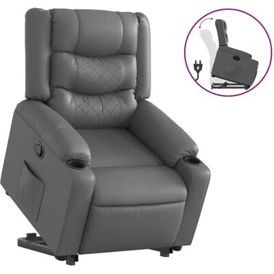 VidaXL Fauteuil d'accent - Gris - Publicité VidaXL Fauteuil d'accent - Gris - Publicité