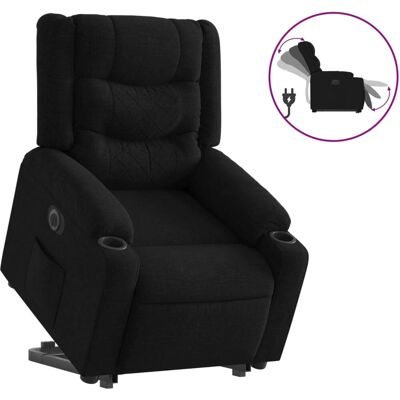 Chaise d'accent noir VidaXL - Repose-revêtement réglable avec fonction de levage - Publicité Chaise d'accent noir VidaXL - Repose-revêtement réglable avec fonction de levage - Publicité