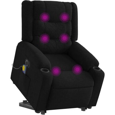 vidaXL Fauteuil de massage électrique noir XL - Publicité vidaXL Fauteuil de massage électrique noir XL - Publicité