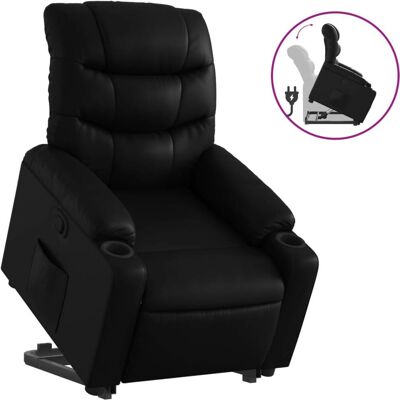 vidaXL Elektrischer Relaxsessel mit Aufstehhilfe - Schwarz vidaXL Elektrischer Relaxsessel mit Aufstehhilfe - Schwarz