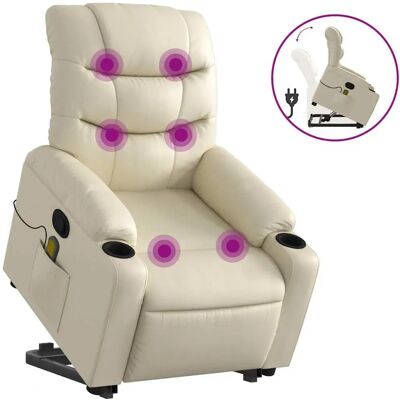 vidaXL Fauteuil Relax avec Aide à La Debout - Massage Relaxant - Électrique, Manuel, 6 Points - Publicité vidaXL Fauteuil Relax avec Aide à La Debout - Massage Relaxant - Électrique, Manuel, 6 Points - Publicité