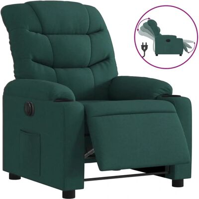 Fauteuil Relax électrique VidaXL - Vert Foncé Fauteuil Relax électrique VidaXL - Vert Foncé