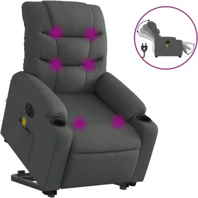 VidaXL Akzentstuhl - Verstellbar, Massage, Grau - Möbel VidaXL Akzentstuhl - Verstellbar, Massage, Grau - Möbel