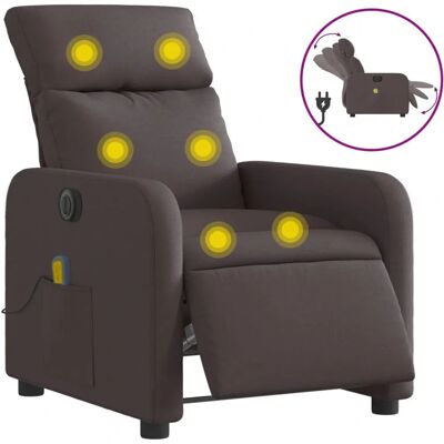 Fauteuil de Massage Électrique VIDA XL - Reclinable - Marron - Publicité Fauteuil de Massage Électrique VIDA XL - Reclinable - Marron - Publicité