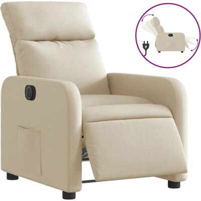 Fauteuil VidaXL - Crème - Réglable & Massage - Publicité Fauteuil VidaXL - Crème - Réglable & Massage - Publicité