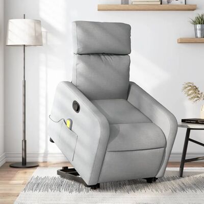 vidaXL Elektrischer Relaxsessel mit Aufstehhilfe - Hellgrau vidaXL Elektrischer Relaxsessel mit Aufstehhilfe - Hellgrau