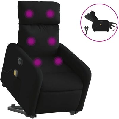 VidaXL Elektrischer Relaxsessel - Verstellbare Massage & Aufstehhilfe - Schwarz VidaXL Elektrischer Relaxsessel - Verstellbare Massage & Aufstehhilfe - Schwarz