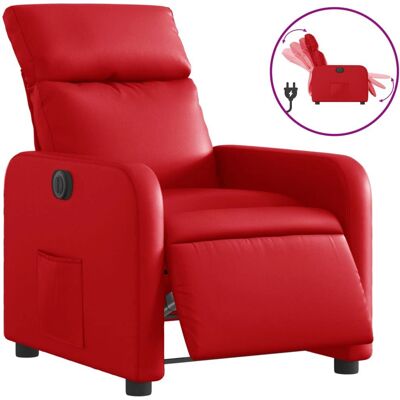 VidaXL Accent Chair - Justerbar, Rød, Kunstlæder - Møbler VidaXL Accent Chair - Justerbar, Rød, Kunstlæder - Møbler