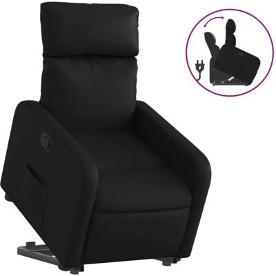 vidaXL Relaxsessel Mit Aufstehhilfe Elektrisch Kunstleder Schwarz - Relaxsessel vidaXL Relaxsessel Mit Aufstehhilfe Elektrisch Kunstleder Schwarz - Relaxsessel