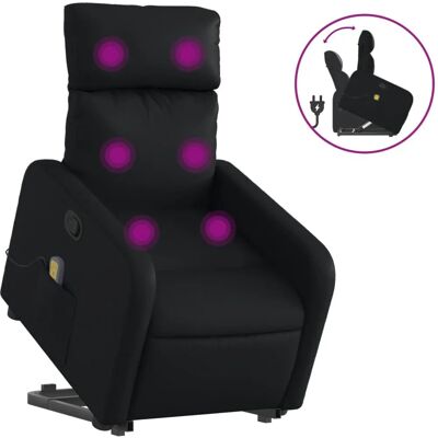 Fauteuil relax massant électrique noir - vidaXL - Reclinable avec massage - Publicité Fauteuil relax massant électrique noir - vidaXL - Reclinable avec massage - Publicité