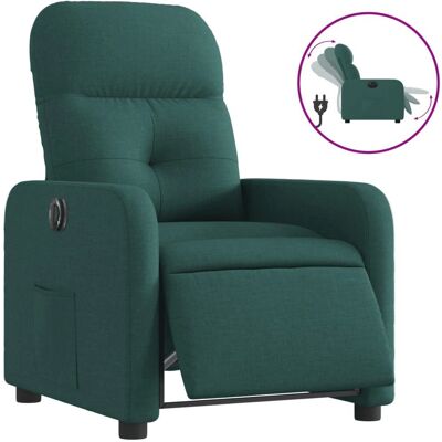 Chaise Accent VidaXL - Vert Foncé - Électrique - Reclinable - Publicité Chaise Accent VidaXL - Vert Foncé - Électrique - Reclinable - Publicité