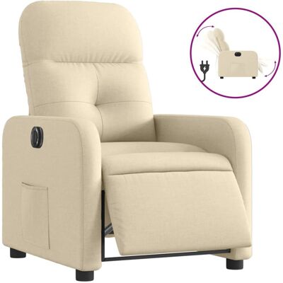 Chaise d'appoint VidaXL - Fauteuil électrique - Crème - Publicité Chaise d'appoint VidaXL - Fauteuil électrique - Crème - Publicité