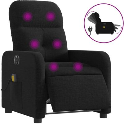 Fauteuil de Massage Électrique VidaXL - Siège Accent Noir - Publicité Fauteuil de Massage Électrique VidaXL - Siège Accent Noir - Publicité