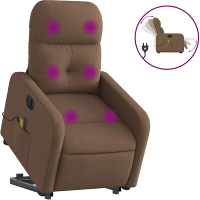 vidaXL Elektrischer Massagesessel Mit Aufstehhilfe - Braun vidaXL Elektrischer Massagesessel Mit Aufstehhilfe - Braun