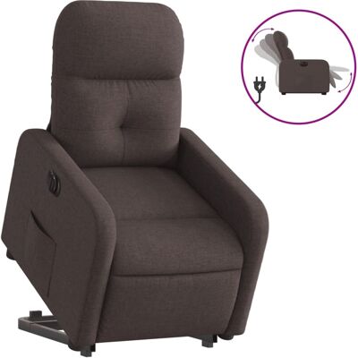 Chaise d'accent VidaXL - Marron foncé, Reclinable, Massage, Élévateur - Publicité Chaise d'accent VidaXL - Marron foncé, Reclinable, Massage, Élévateur - Publicité