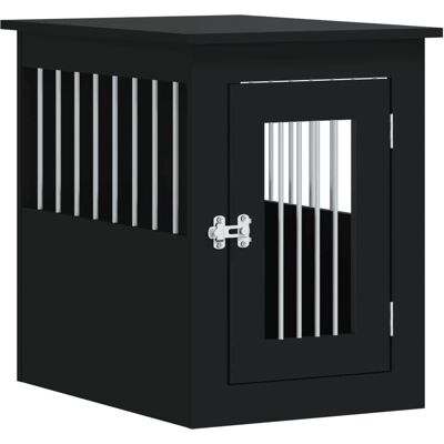 vidaXL Hundekasse Møbel sort 45x62x59 cm Træmateriale - Hundekasse vidaXL Hundekasse Møbel sort 45x62x59 cm Træmateriale - Hundekasse