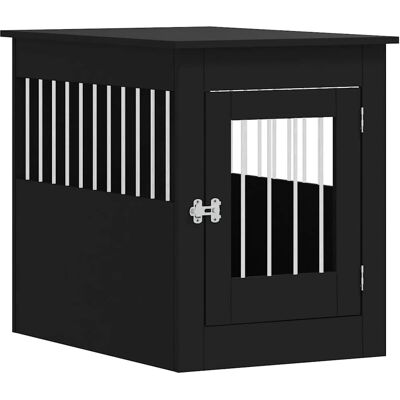 vidaXL Hundekasse Møbel sort 55x80x68 cm Ingeniørtræ - Hundekasse Møbel vidaXL Hundekasse Møbel sort 55x80x68 cm Ingeniørtræ - Hundekasse Møbel