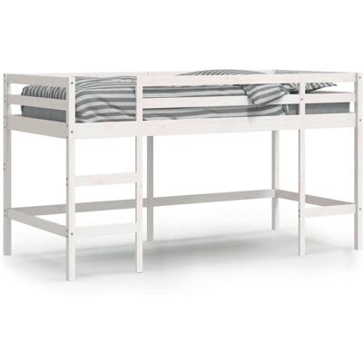 vidaXL Lit mezzanine pour enfants Blanc en Pin Massif - Lit Enfant - Publicité vidaXL Lit mezzanine pour enfants Blanc en Pin Massif - Lit Enfant - Publicité