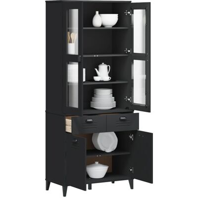 vidaXL - VIKEN - Schwarz - Highboard vidaXL - VIKEN - Schwarz - Highboard