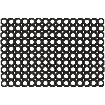 vidaXL Sort gummimåtte 40x60 cm - Entreenemåtte vidaXL Sort gummimåtte 40x60 cm - Entreenemåtte