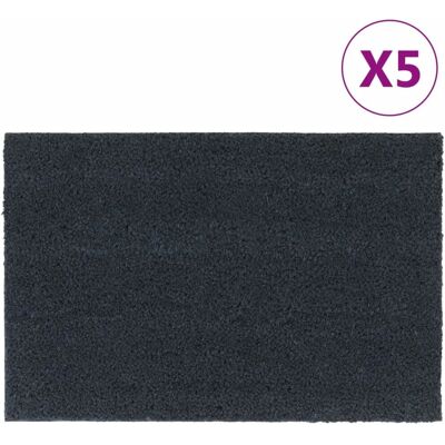 vidaXL Doormats 5 Stk. Dunkelgrau - Türmatten vidaXL Doormats 5 Stk. Dunkelgrau - Türmatten