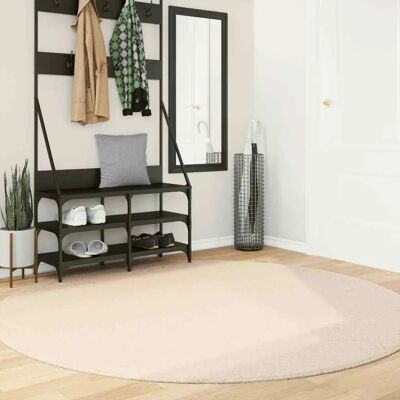 vidaXL Beigefarbener Kurzflor Teppich - Teppich vidaXL Beigefarbener Kurzflor Teppich - Teppich