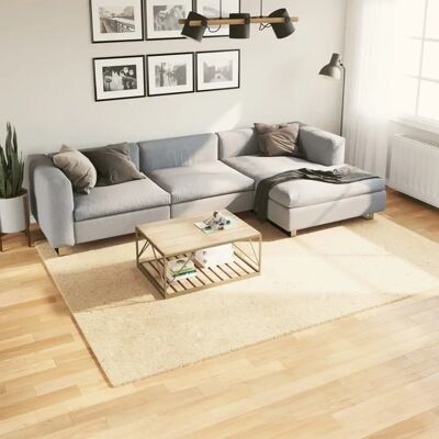 vidaXL Creme Kort Hårløber - Indendørs Blød og Vaskbar - 200x280 cm vidaXL Creme Kort Hårløber - Indendørs Blød og Vaskbar - 200x280 cm