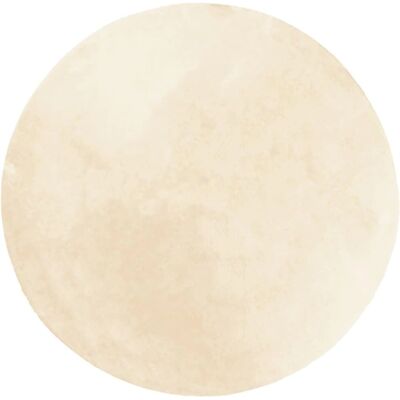 vidaXL Huarte Creme Kurzer Flor Weich Waschbar Teppich - Teppich vidaXL Huarte Creme Kurzer Flor Weich Waschbar Teppich - Teppich