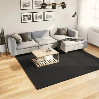 vidaXL Tappeto Huarte Nero a Pelo Corto - 240x240 cm vidaXL Tappeto Huarte Nero a Pelo Corto - 240x240 cm