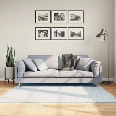 vidaXL Teppich HUARTE Kurzflor Blau 160x160 cm - Teppich vidaXL Teppich HUARTE Kurzflor Blau 160x160 cm - Teppich