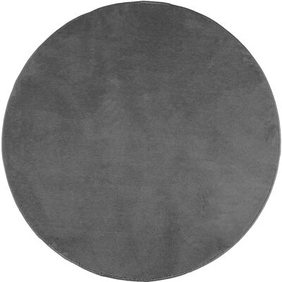 vidaXL Tæppe OVIEDO - Korthåret - 160 cm - Antracit vidaXL Tæppe OVIEDO - Korthåret - 160 cm - Antracit