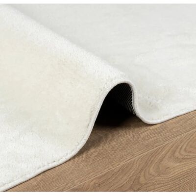 vidaXL Alfombra OVIEDO Crema - Suave, Lavable - 140x200 cm - Alfombra vidaXL Alfombra OVIEDO Crema - Suave, Lavable - 140x200 cm - Alfombra