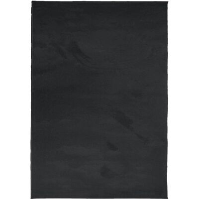 vidaXL Modell OVIEDO Schwarzer Teppich - Kurzflor, Langlebig, 160x230 cm vidaXL Modell OVIEDO Schwarzer Teppich - Kurzflor, Langlebig, 160x230 cm