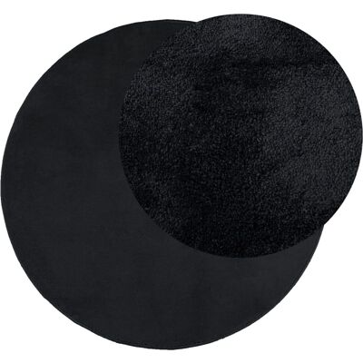 vidaXL Schwarzer Kurzflor-Teppich - Bodenmatte, 200cm, OEKO-TEX vidaXL Schwarzer Kurzflor-Teppich - Bodenmatte, 200cm, OEKO-TEX
