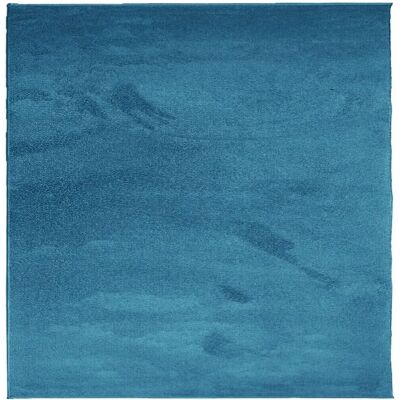 vidaXL Tæppe OVIEDO Kort Pile Turquoise - Tæppe vidaXL Tæppe OVIEDO Kort Pile Turquoise - Tæppe